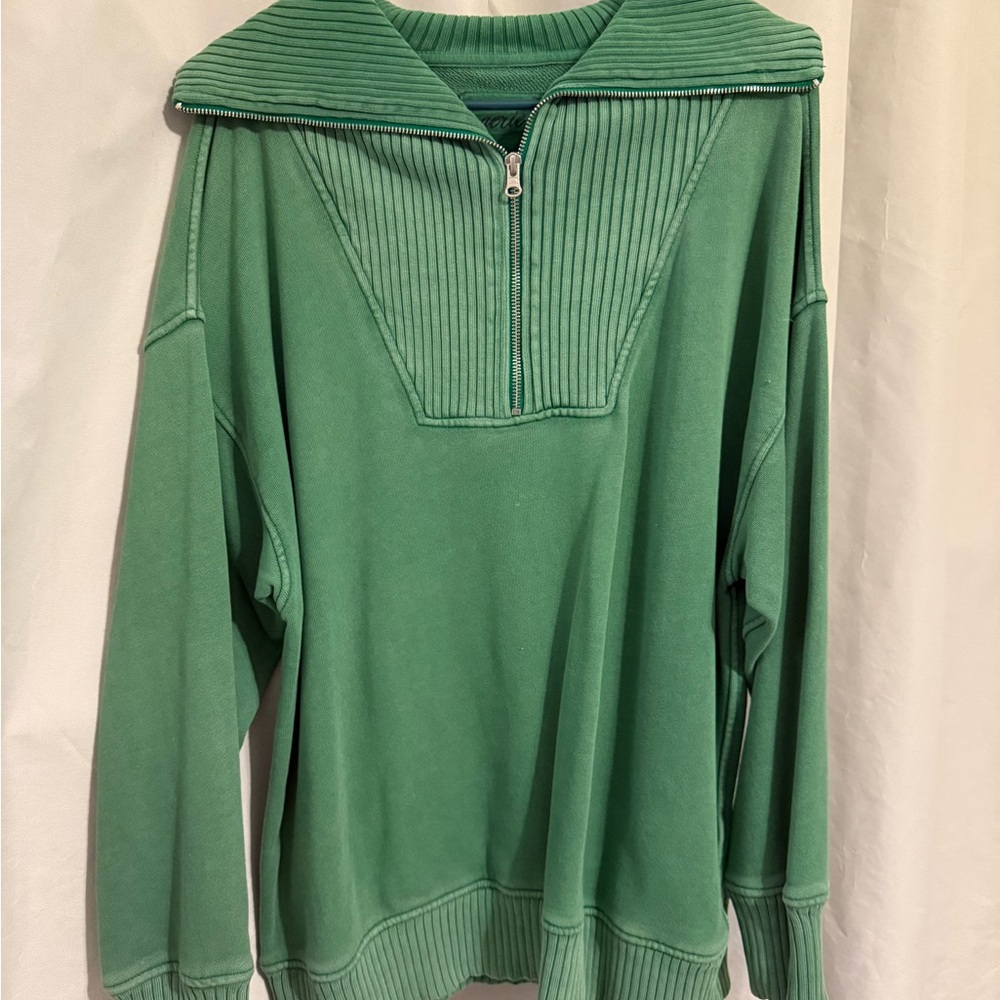 aerie quarter zip sweater